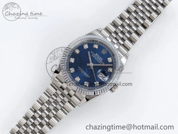 Datejust 36mm 126234 904L Steel HGF 1:1 Best Edition Blue Diamonds Dial on SS Bracelet VR Stylish 1472