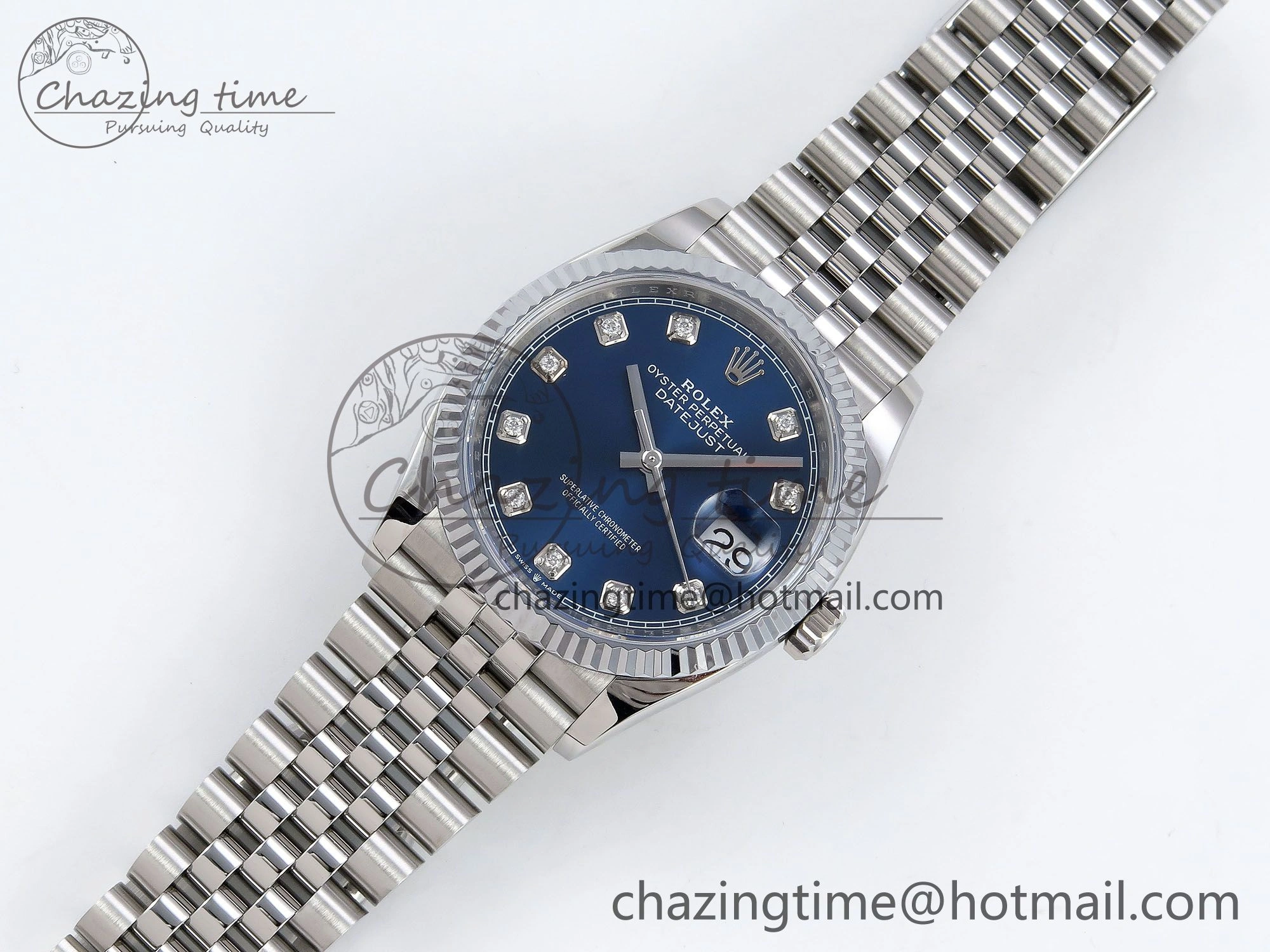 Datejust 36mm 126234 904L Steel HGF 1:1 Best Edition Blue Diamonds Dial on SS Bracelet VR Stylish 1472