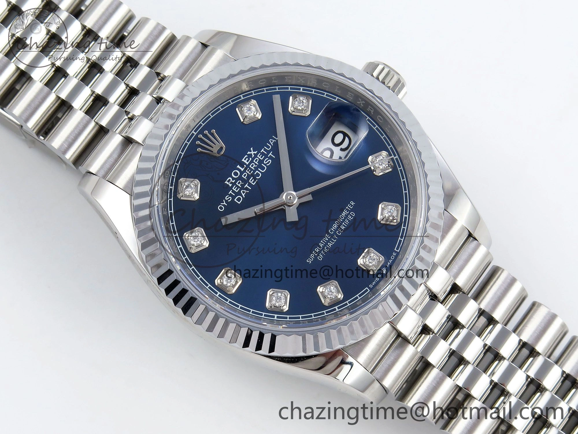Datejust 36mm 126234 904L Steel HGF 1:1 Best Edition Blue Diamonds Dial on SS Bracelet VR Stylish 1472