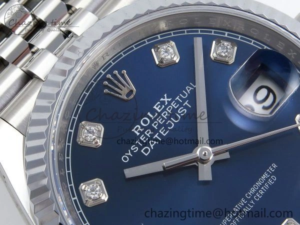 Datejust 36mm 126234 904L Steel HGF 1:1 Best Edition Blue Diamonds Dial on SS Bracelet VR Stylish 1472