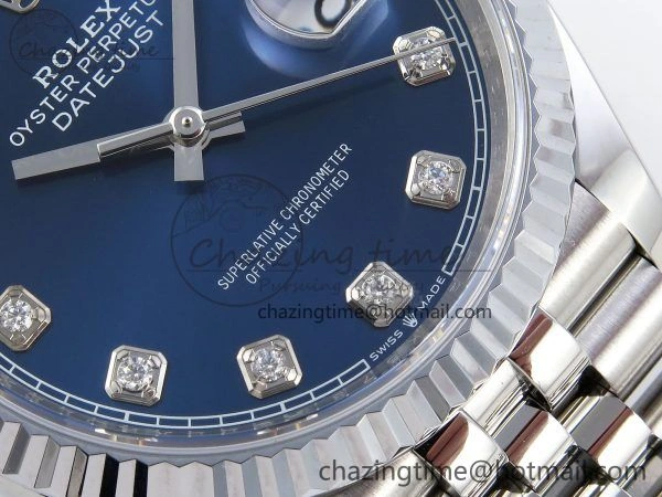 Datejust 36mm 126234 904L Steel HGF 1:1 Best Edition Blue Diamonds Dial on SS Bracelet VR Stylish 1472