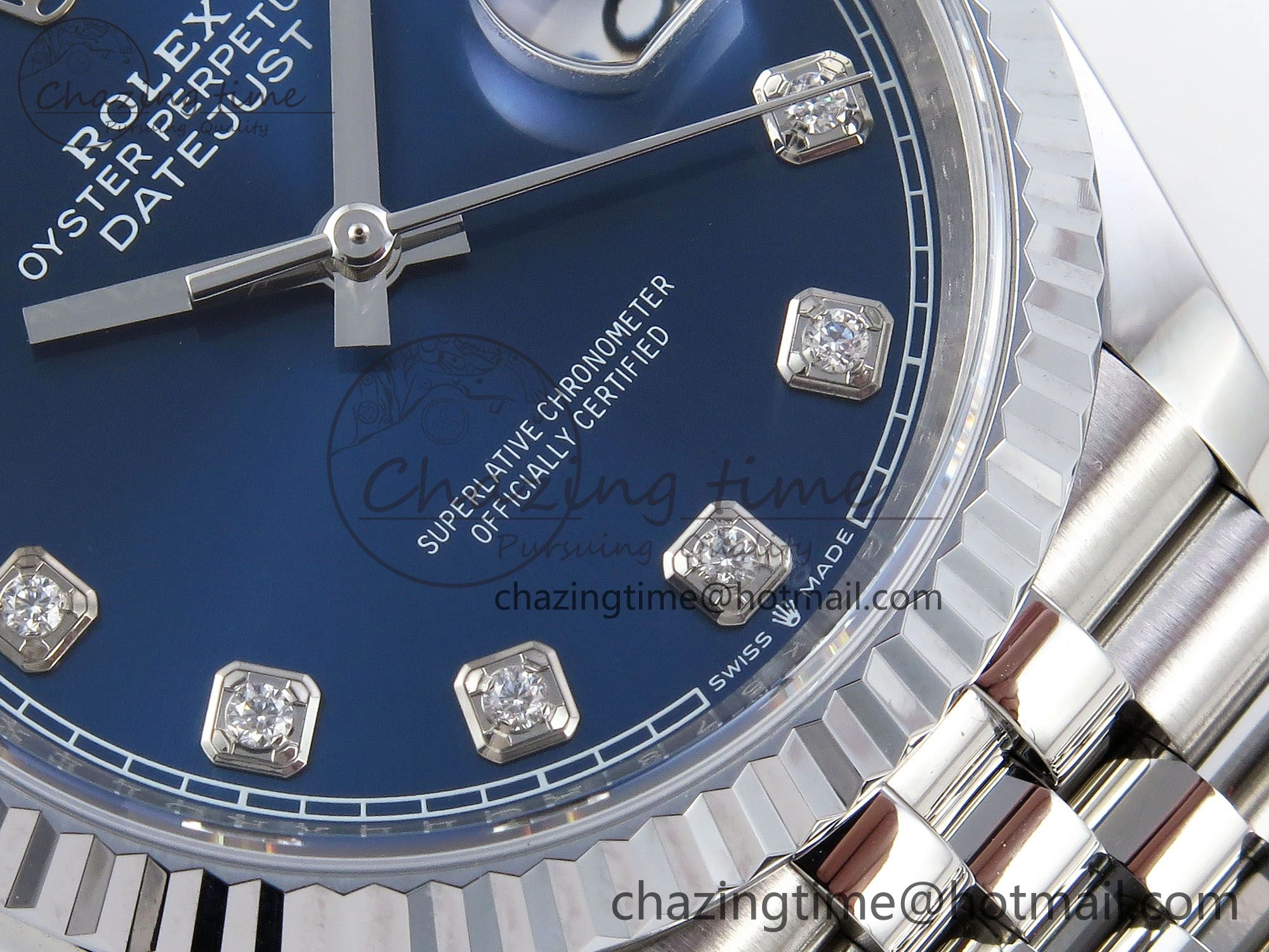 Datejust 36mm 126234 904L Steel HGF 1:1 Best Edition Blue Diamonds Dial on SS Bracelet VR Stylish 1472