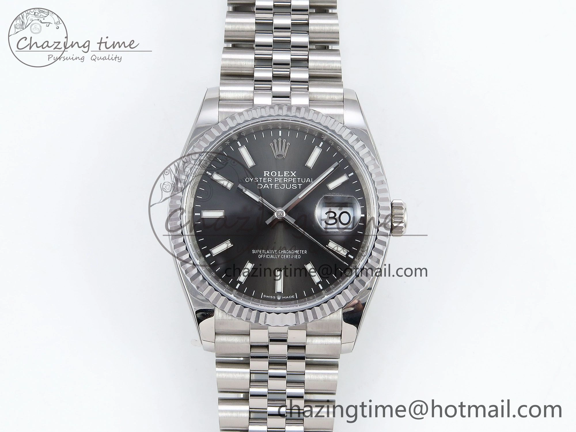 Datejust 36mm 126234 904L Steel HGF 1:1 Best Edition Gray Dial on SS Bracelet VR Sporty 1478