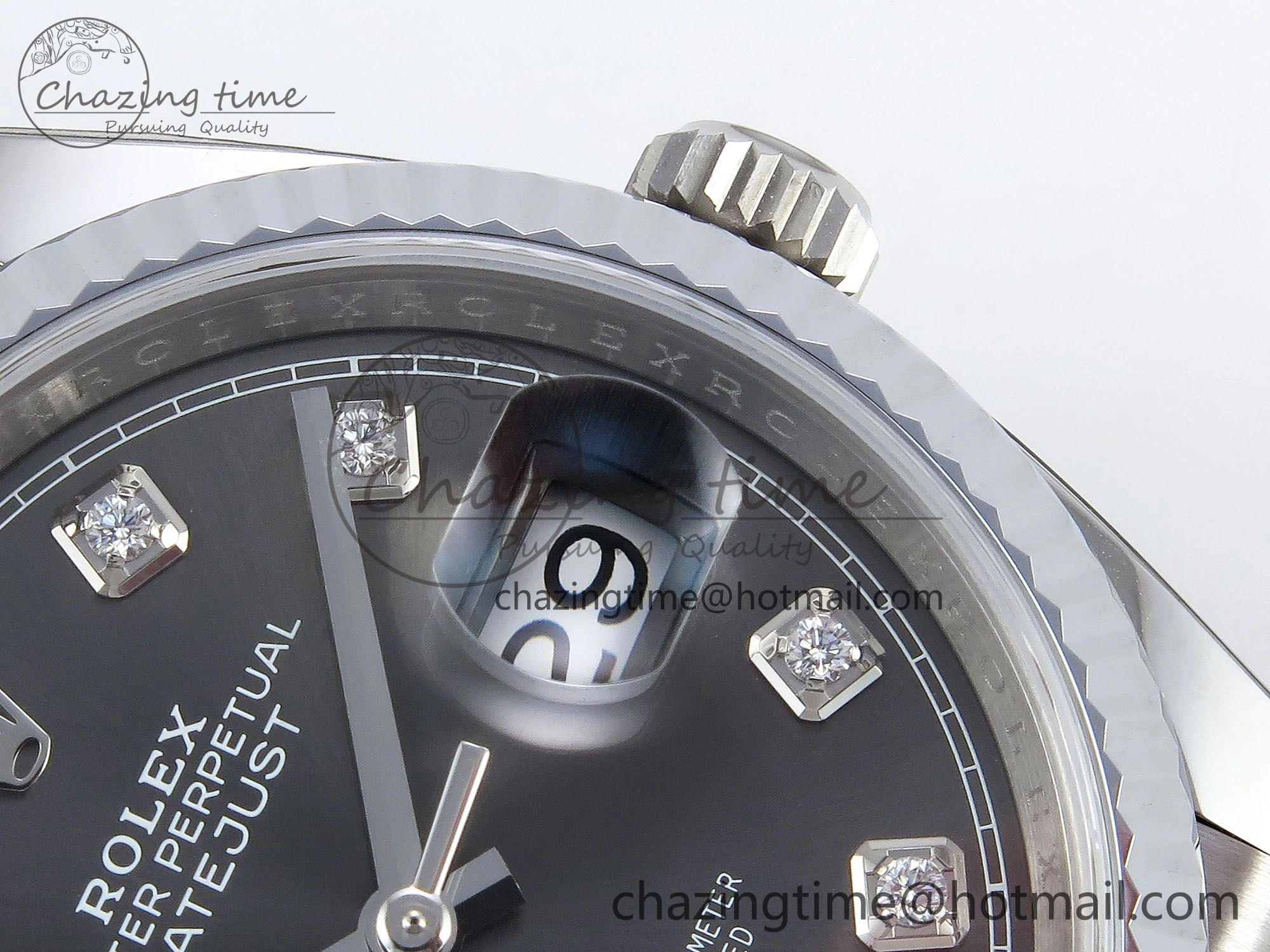 Youthful Datejust 36mm 126234 904L Steel HGF 1:1 Best Edition Gray Diamonds Dial on SS Bracelet VR 1481