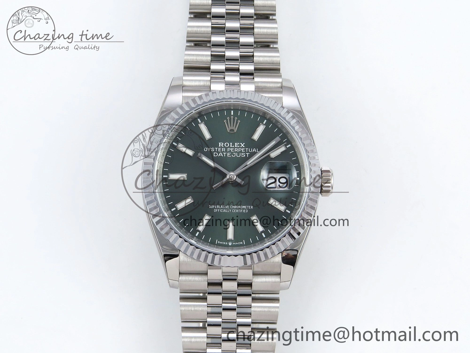 Datejust 36mm 126234 904L Steel HGF 1:1 Best Edition Green Dial on SS Bracelet VR NewStyle 1477