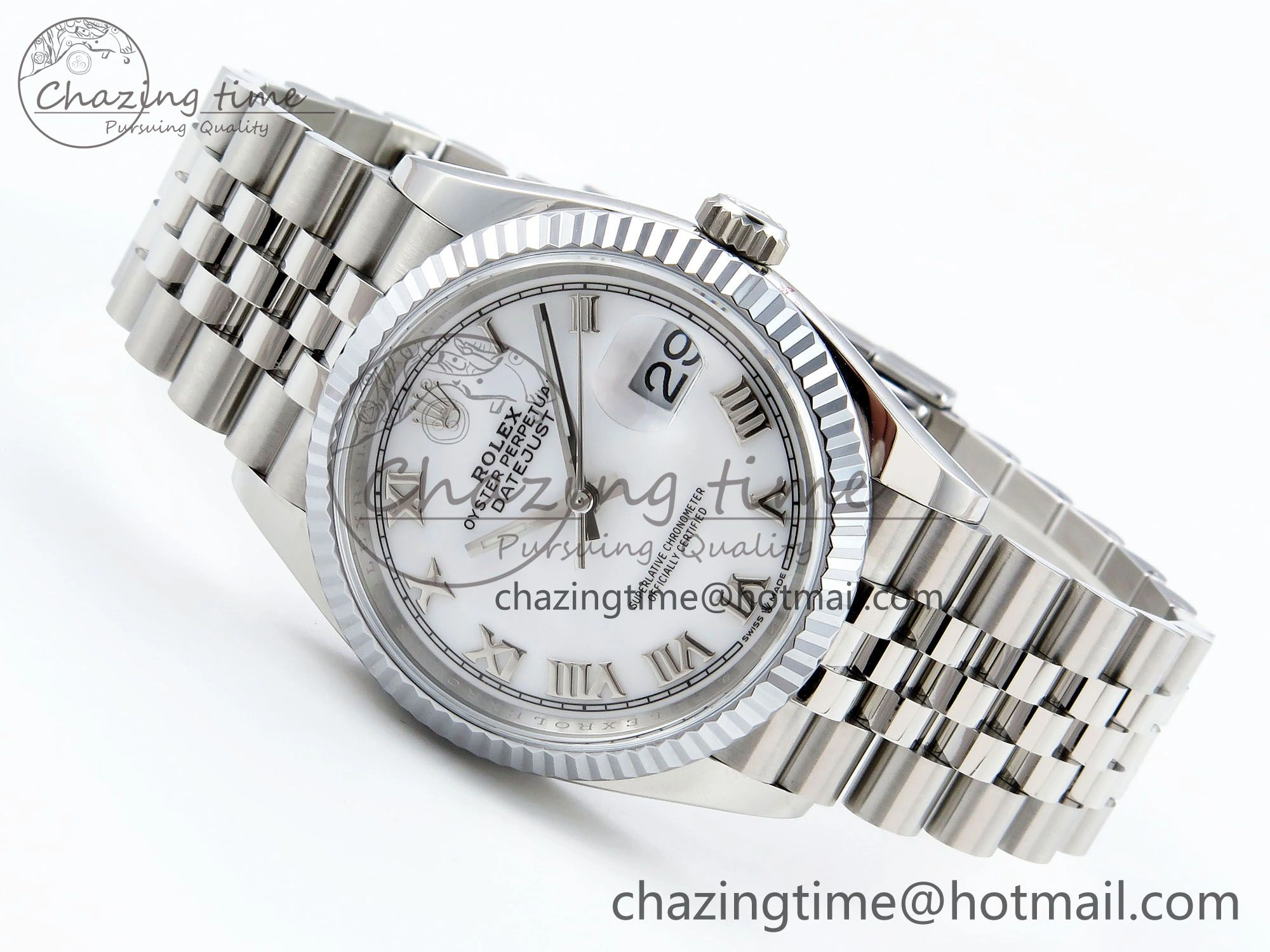 AllSeason Datejust 36mm 126234 904L Steel HGF 1:1 Best Edition White Dial Roman Number Markers on SS Bracelet VR 1484