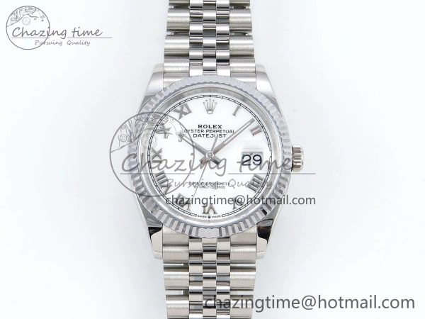 AllSeason Datejust 36mm 126234 904L Steel HGF 1:1 Best Edition White Dial Roman Number Markers on SS Bracelet VR 1484