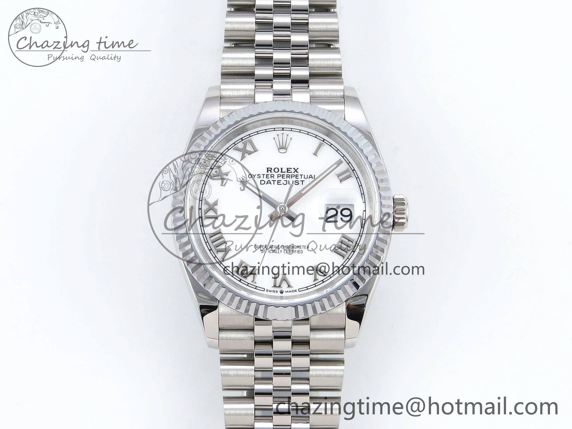 AllSeason Datejust 36mm 126234 904L Steel HGF 1:1 Best Edition White Dial Roman Number Markers on SS Bracelet VR 1484