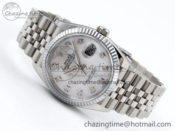 UrbanStyle Datejust 36mm 126234 904L Steel HGF 1:1 Best Edition White Mop Dial on SS Bracelet VR 1475
