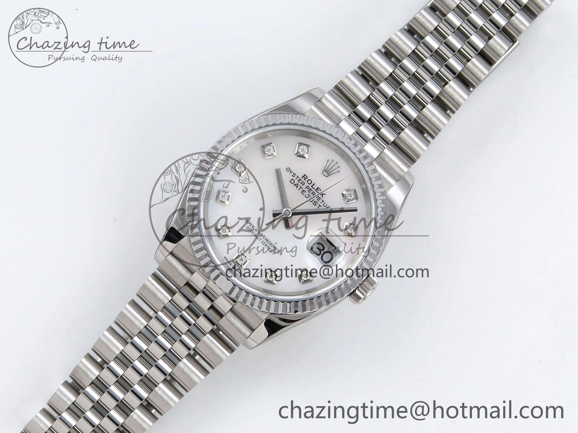 UrbanStyle Datejust 36mm 126234 904L Steel HGF 1:1 Best Edition White Mop Dial on SS Bracelet VR 1475