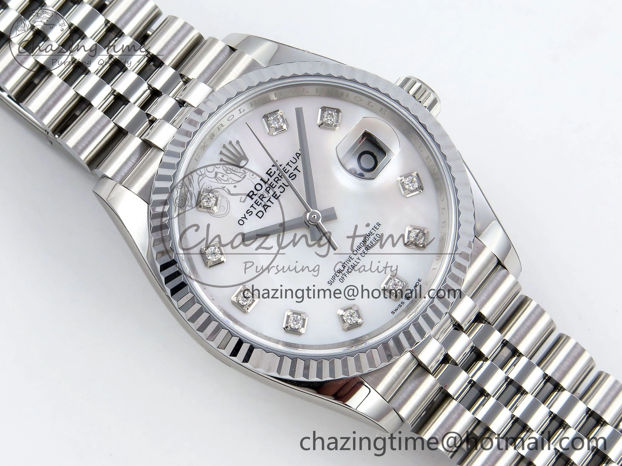 UrbanStyle Datejust 36mm 126234 904L Steel HGF 1:1 Best Edition White Mop Dial on SS Bracelet VR 1475
