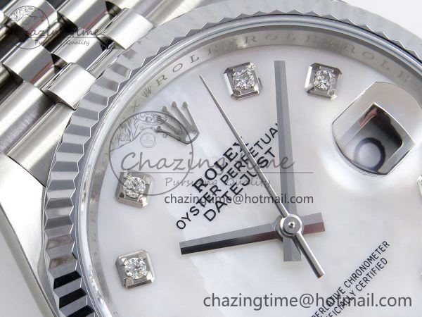 UrbanStyle Datejust 36mm 126234 904L Steel HGF 1:1 Best Edition White Mop Dial on SS Bracelet VR 1475