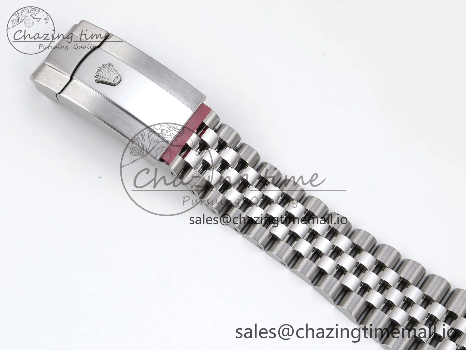 TechFriendly Datejust 41 SS Clean 1:1 Best Edition Gray Dial Green Roman Dial on SS Bracelet VR 901