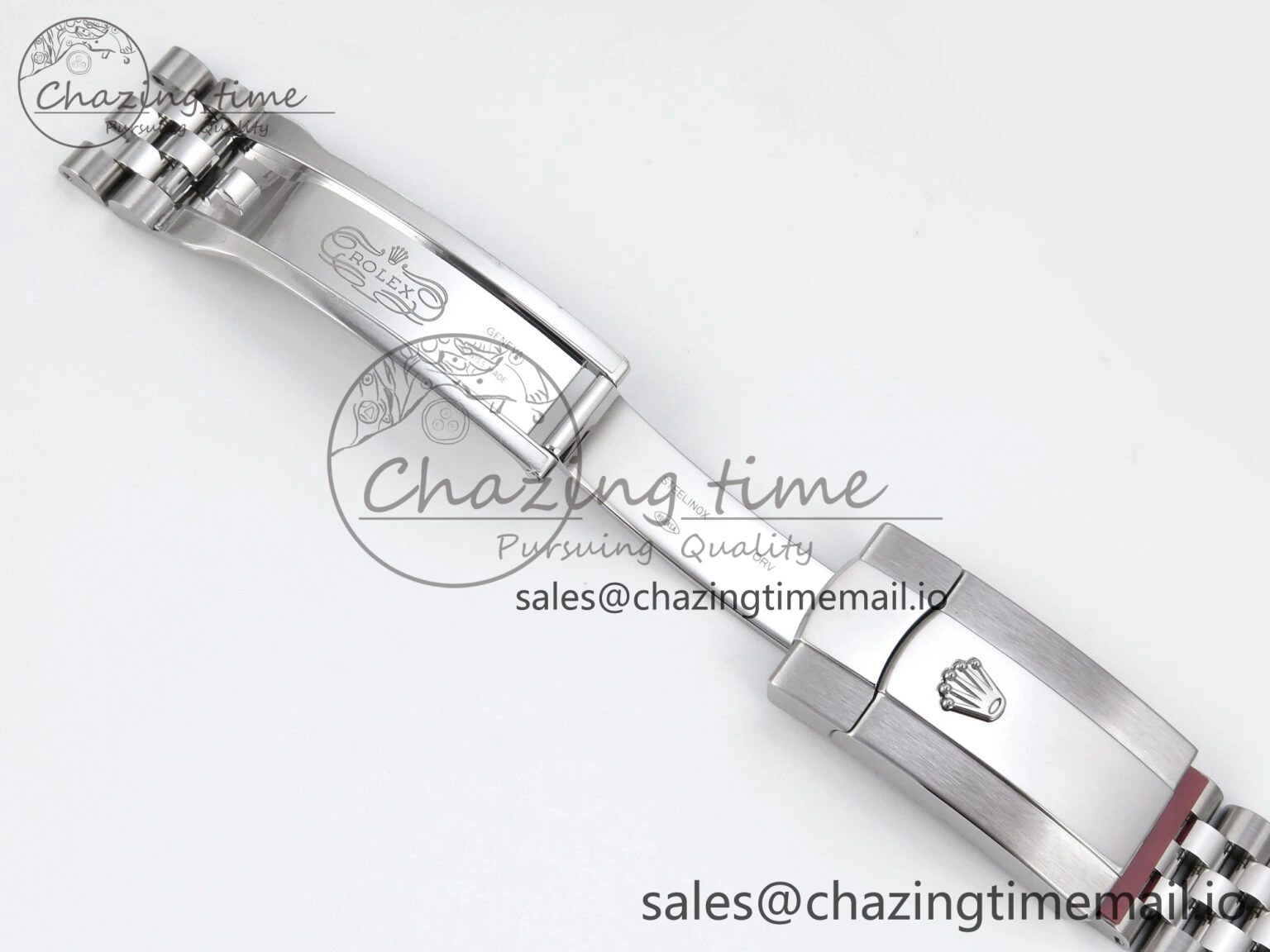 TechFriendly Datejust 41 SS Clean 1:1 Best Edition Gray Dial Green Roman Dial on SS Bracelet VR 901