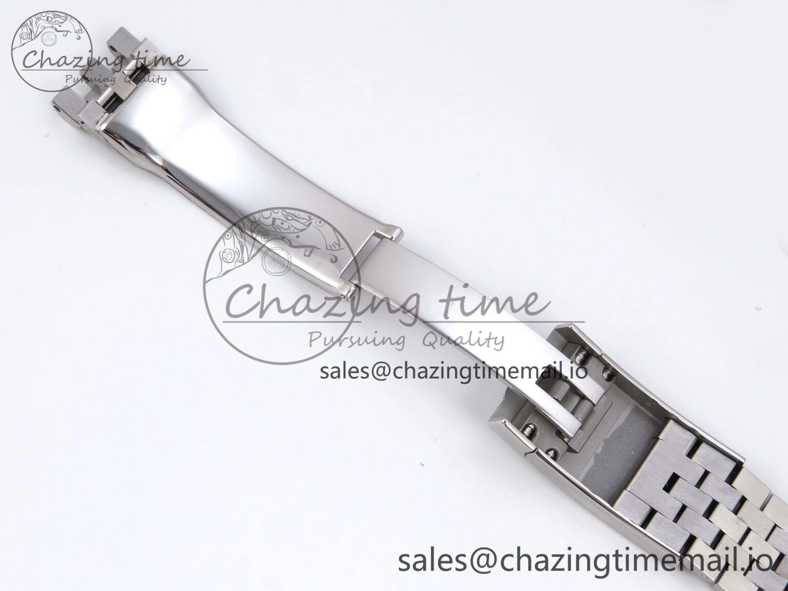 TechFriendly Datejust 41 SS Clean 1:1 Best Edition Gray Dial Green Roman Dial on SS Bracelet VR 901