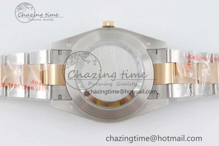 Snug Datejust 41 SS RG Full Diamonds TWF 1:1 Best Edition Diamonds Stick Markers Dial on Bracelet A 2400