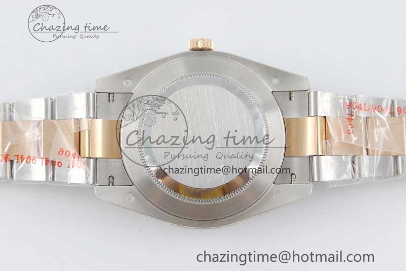 Snug Datejust 41 SS RG Full Diamonds TWF 1:1 Best Edition Diamonds Stick Markers Dial on Bracelet A 2400