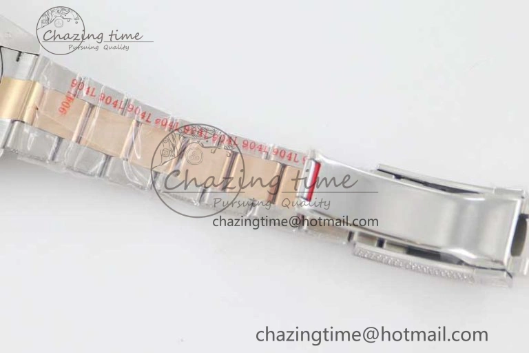 Snug Datejust 41 SS RG Full Diamonds TWF 1:1 Best Edition Diamonds Stick Markers Dial on Bracelet A 2400