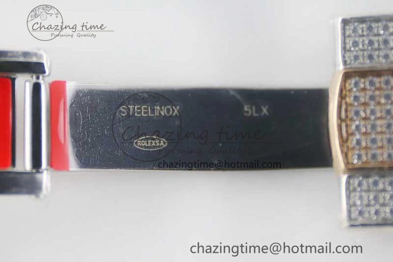 Snug Datejust 41 SS RG Full Diamonds TWF 1:1 Best Edition Diamonds Stick Markers Dial on Bracelet A 2400