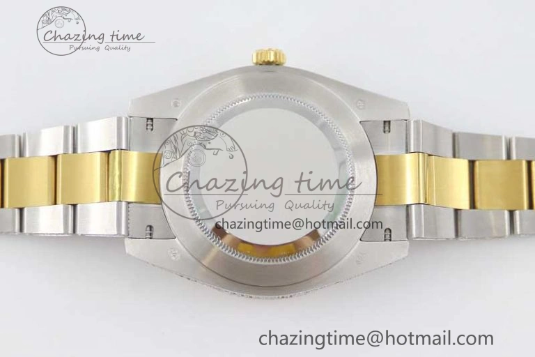 Datejust 41 SS YG Full Diamonds TWF 1:1 Best Edition Diamonds Stick Markers Dial on Bracelet A EasyMatch 2398