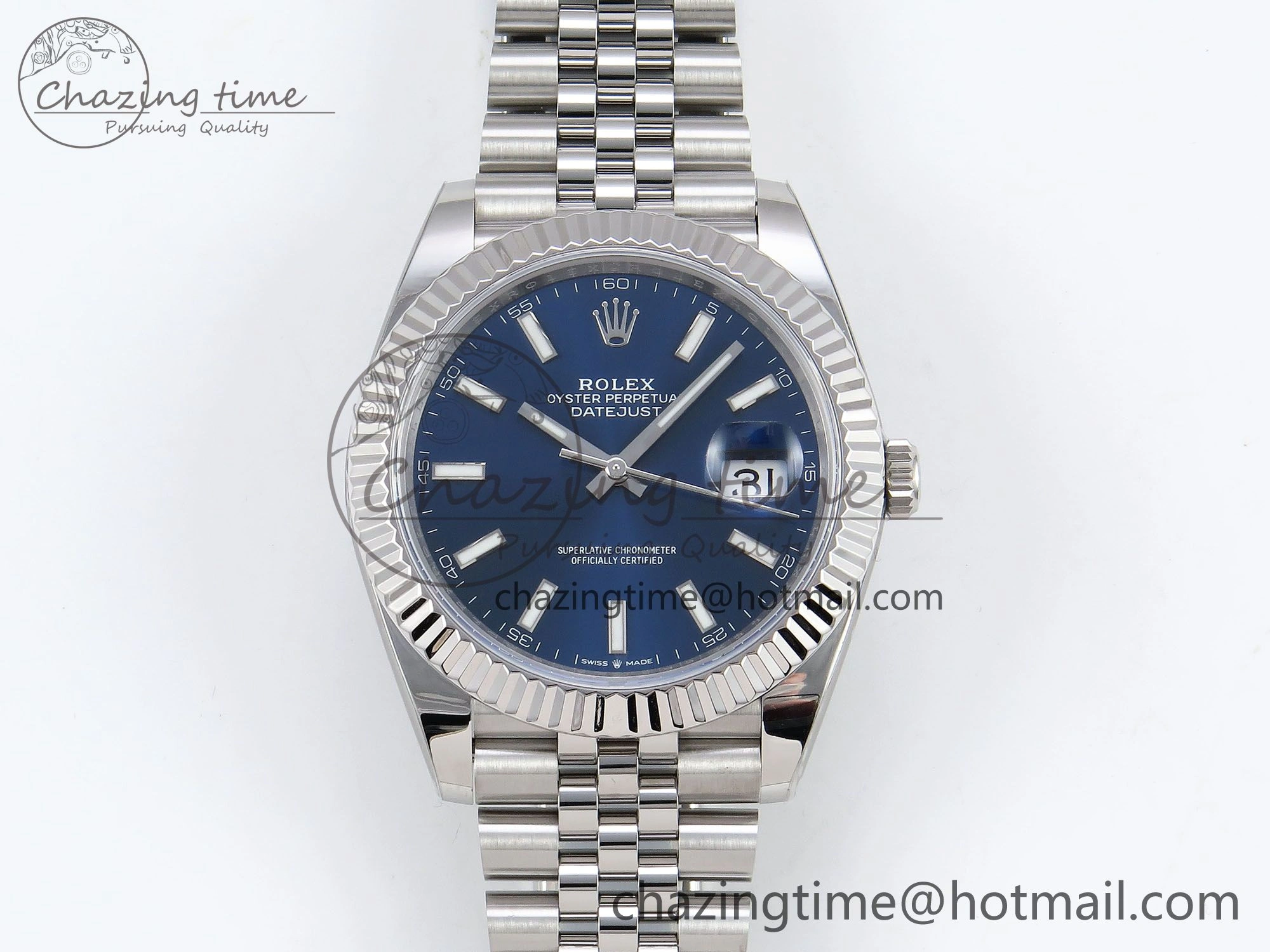 Bold Datejust 41mm 126234 904L Steel HGF 1:1 Best Edition Blue Dial on SS Bracelet VR 1465