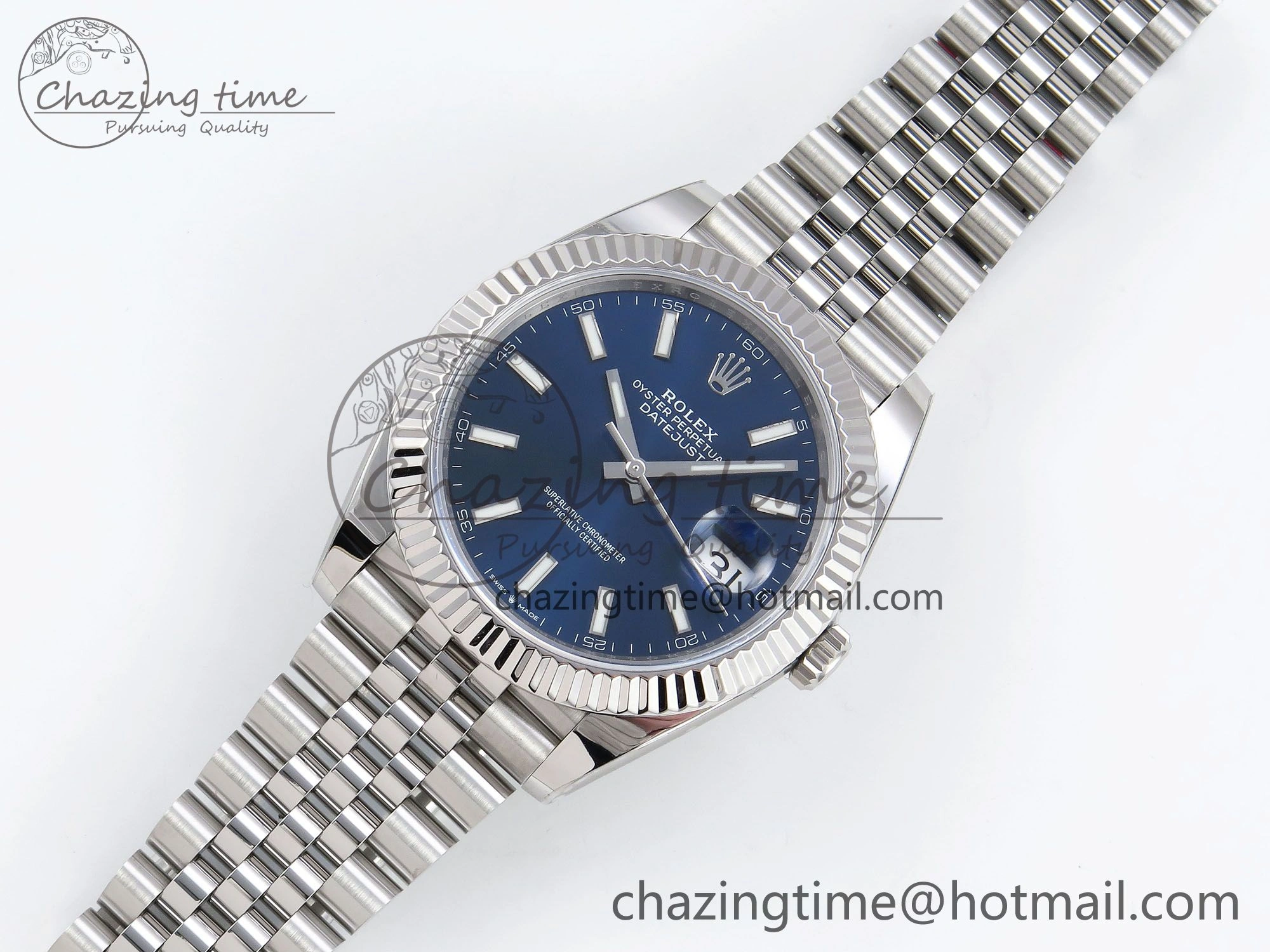 Bold Datejust 41mm 126234 904L Steel HGF 1:1 Best Edition Blue Dial on SS Bracelet VR 1465