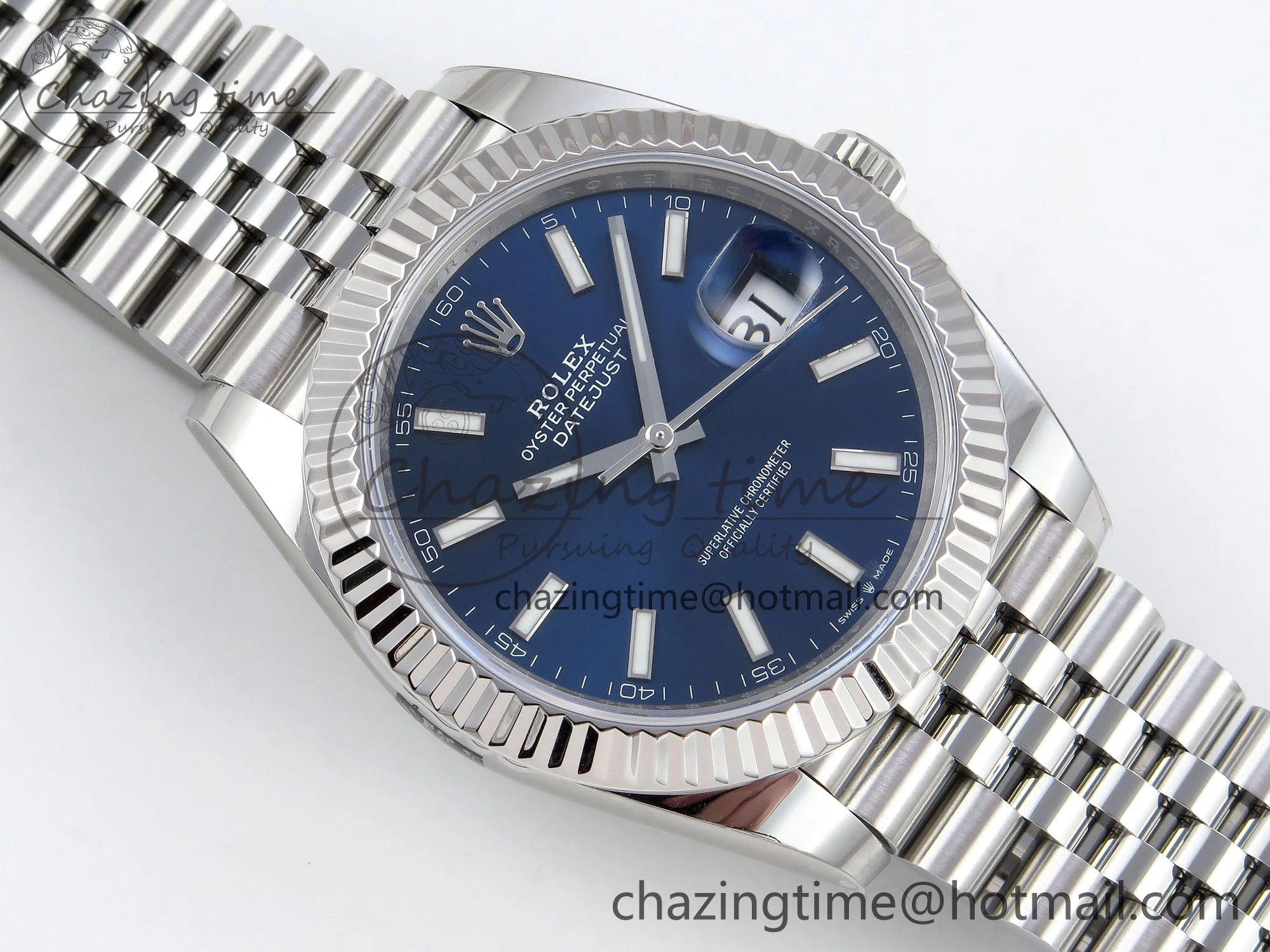 Bold Datejust 41mm 126234 904L Steel HGF 1:1 Best Edition Blue Dial on SS Bracelet VR 1465