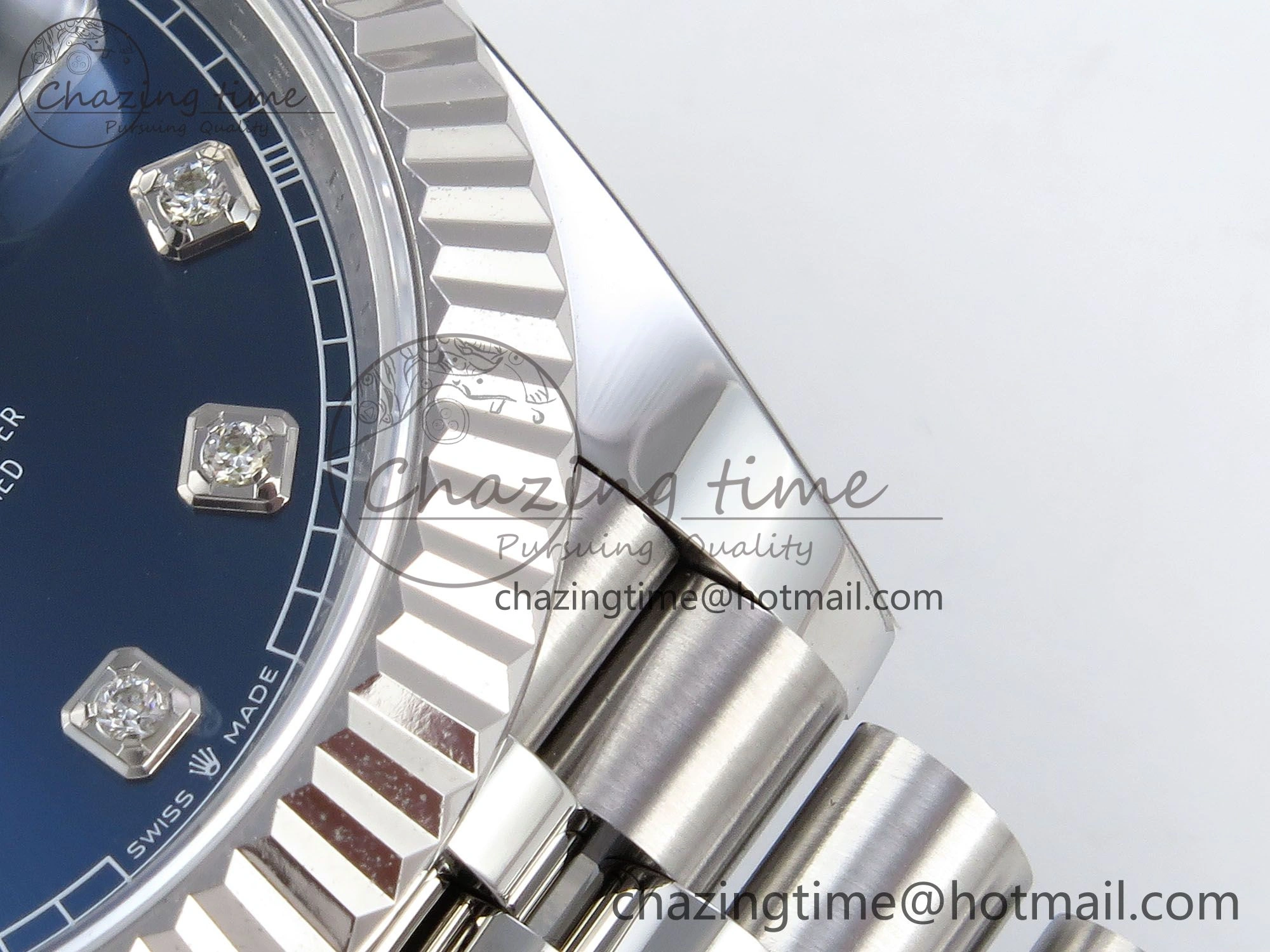 BestValue Datejust 41mm 126234 904L Steel HGF 1:1 Best Edition Blue Diamonds Dial on SS Bracelet VR 1471