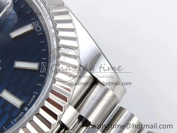 Datejust 41mm 126234 904L Steel HGF 1:1 Best Edition Blue Textured Dial on SS Bracelet VR Compact 1468