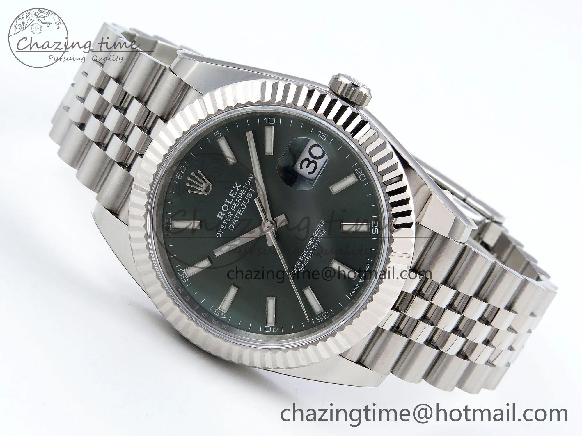 Datejust 41mm 126234 904L Steel HGF 1:1 Best Edition Green Dial on SS Bracelet VR QuickDry 1462
