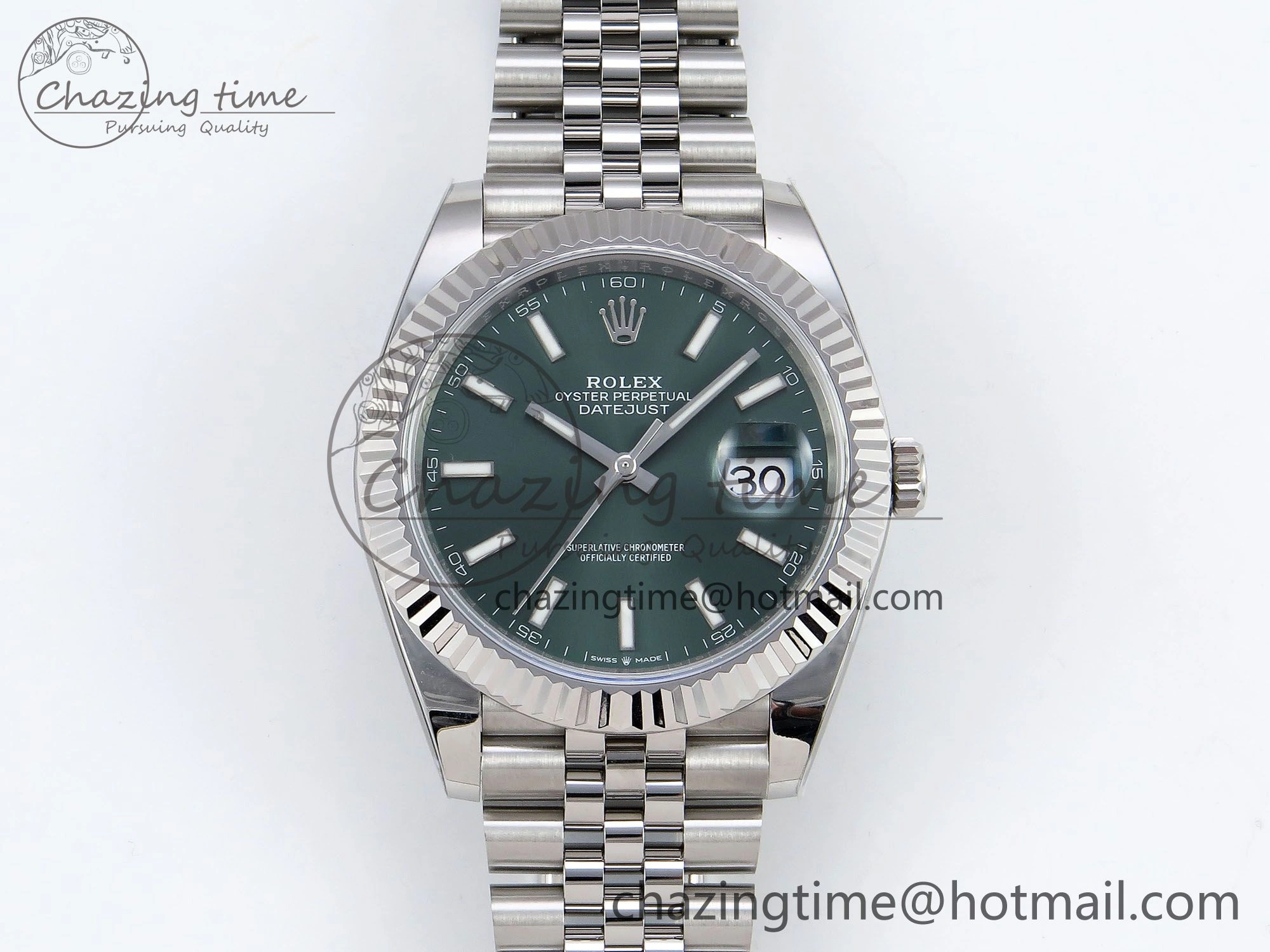 Datejust 41mm 126234 904L Steel HGF 1:1 Best Edition Green Dial on SS Bracelet VR QuickDry 1462