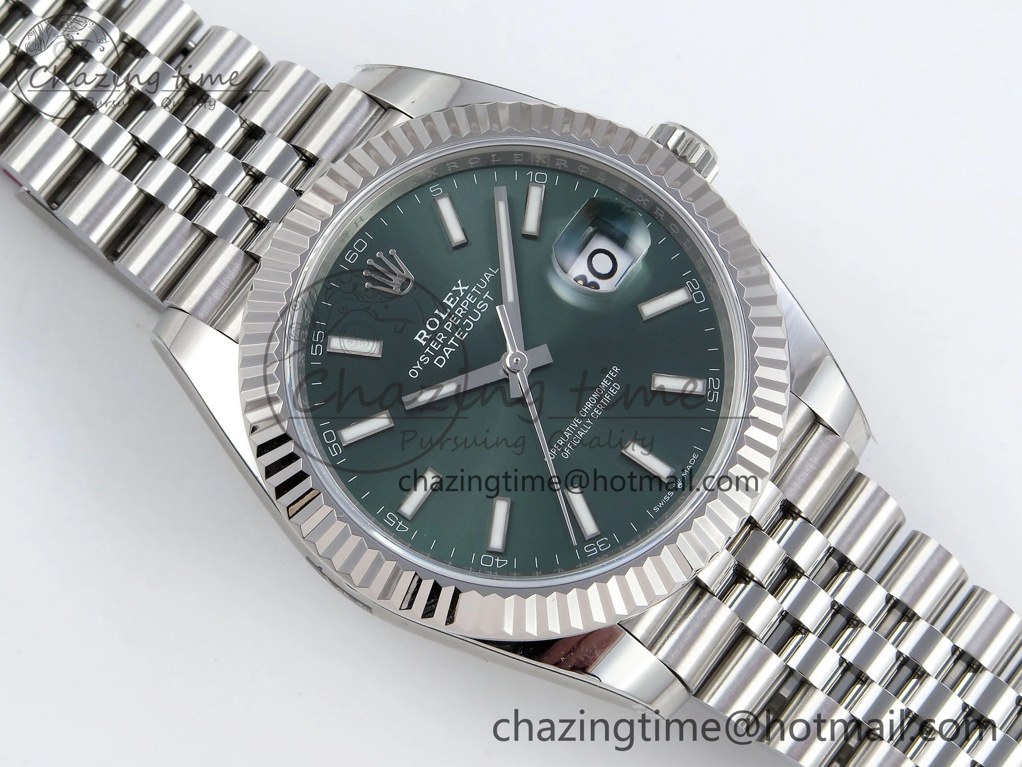Datejust 41mm 126234 904L Steel HGF 1:1 Best Edition Green Dial on SS Bracelet VR QuickDry 1462