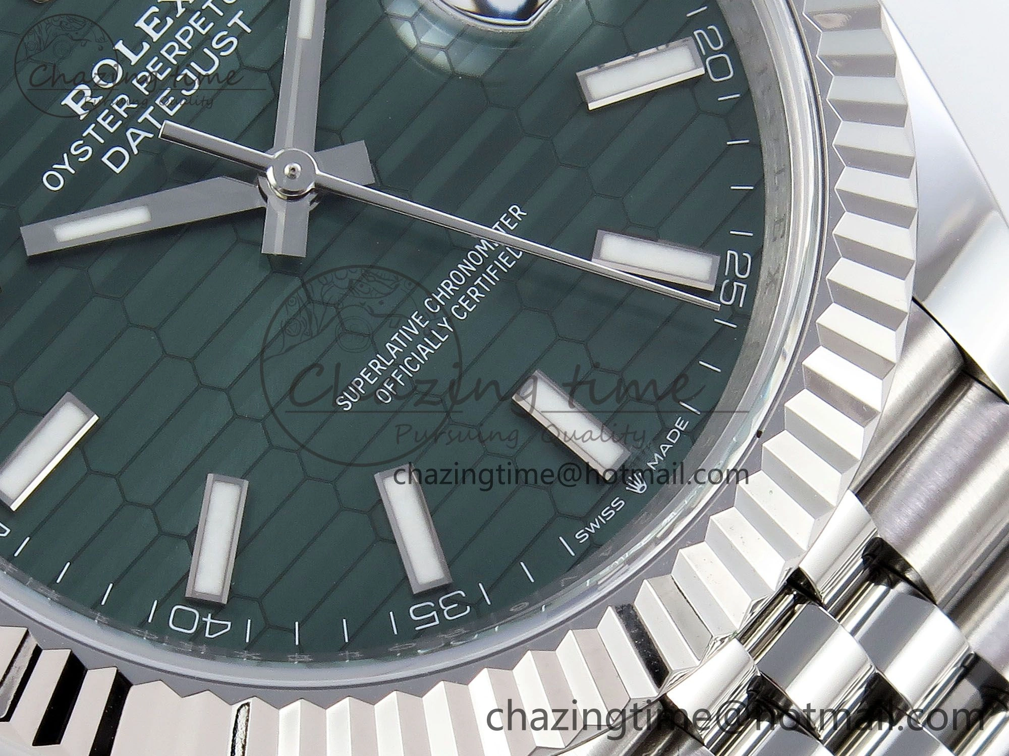 Datejust 41mm 126234 904L Steel HGF 1:1 Best Edition Green Textured Dial on SS Bracelet VR Trendsetting 1473