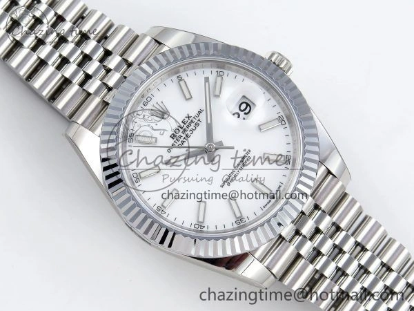 Datejust 41mm 126234 904L Steel HGF 1:1 Best Edition White Dial on SS Bracelet VR Thermal 1464