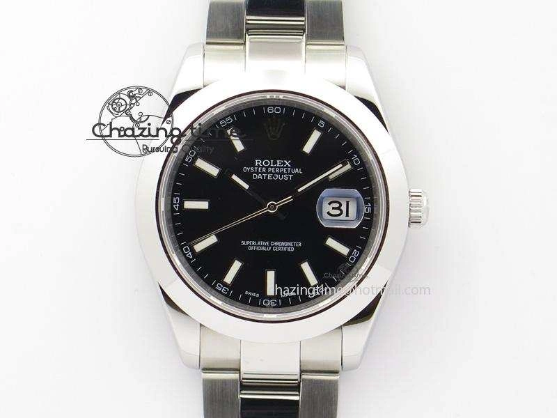 Datejust II 116300 Bp-Maker Best Edition Black Dial Stick Markers On SS Bracelet 41MM A Breathable 3953