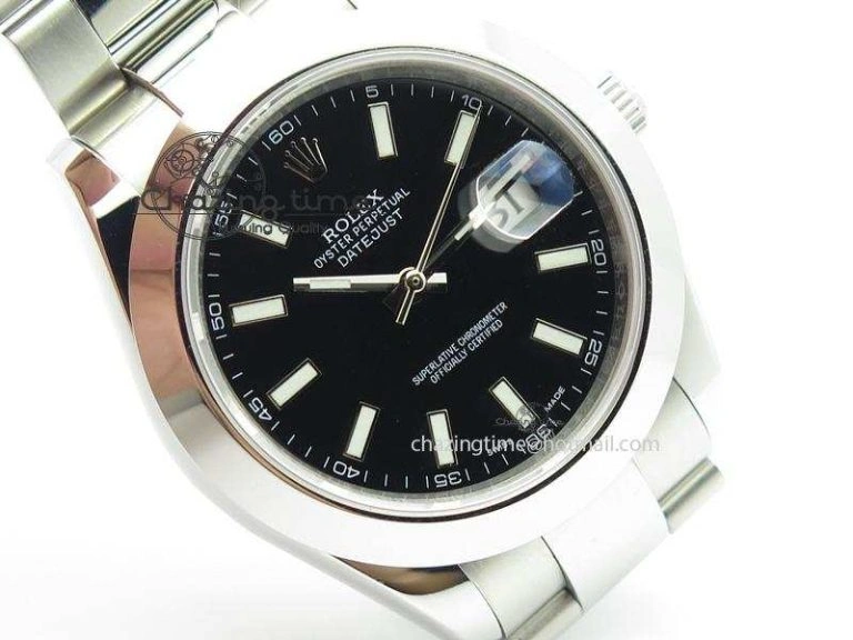 Datejust II 116300 Bp-Maker Best Edition Black Dial Stick Markers On SS Bracelet 41MM A Breathable 3953