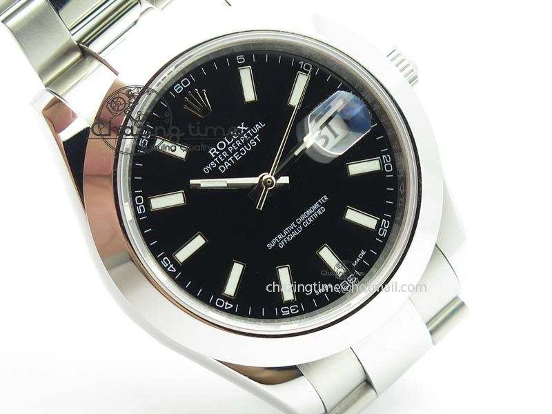 Datejust II 116300 Bp-Maker Best Edition Black Dial Stick Markers On SS Bracelet 41MM A Breathable 3953