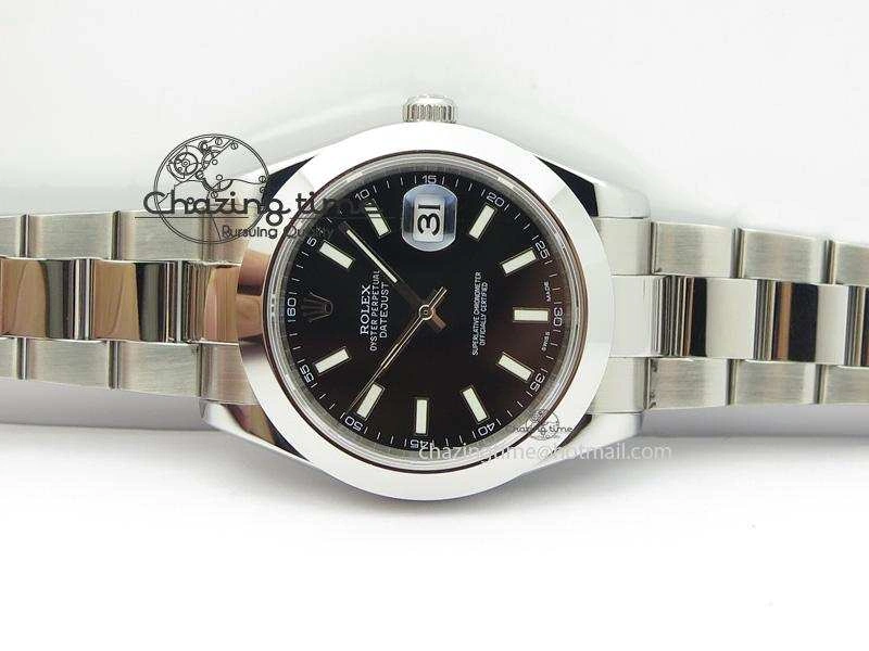 Datejust II 116300 Bp-Maker Best Edition Black Dial Stick Markers On SS Bracelet 41MM A Breathable 3953