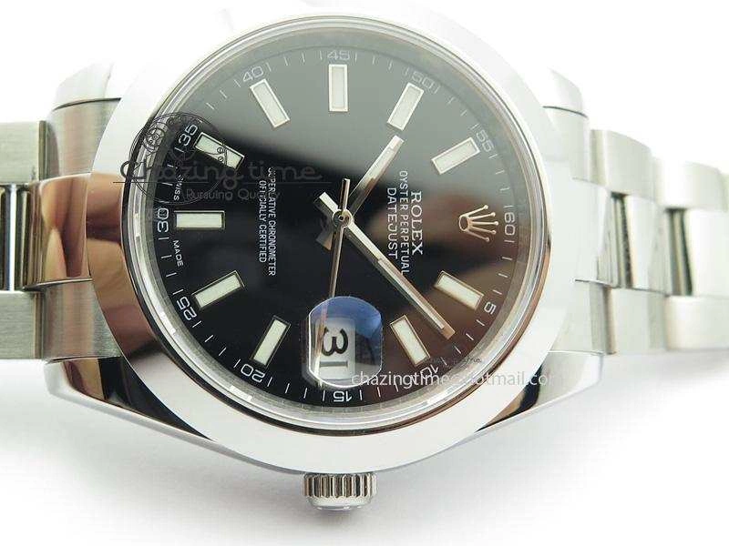 Datejust II 116300 Bp-Maker Best Edition Black Dial Stick Markers On SS Bracelet 41MM A Breathable 3953