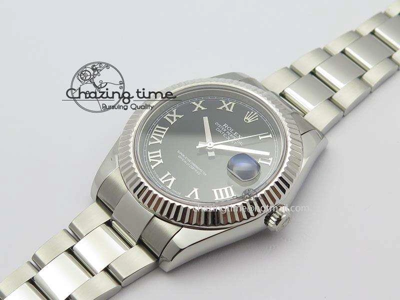 Sporty Datejust II 116334 SS 41mm Black Roman Dial On SS Bracelet A 3864
