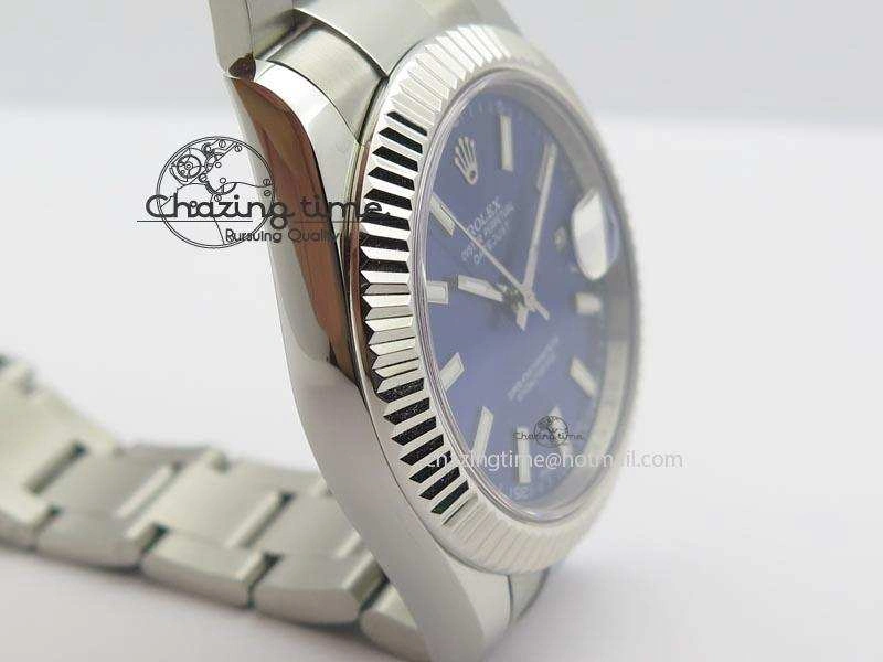 Datejust II 116334 SS 41mm Blue Dial Sticks Markers On SS Bracelet A Popular 3894