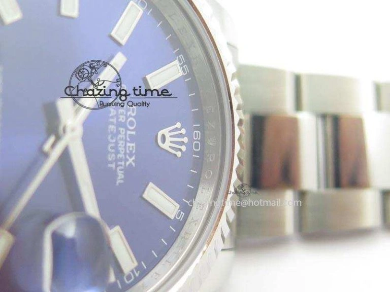 Datejust II 116334 SS 41mm Blue Dial Sticks Markers On SS Bracelet A Popular 3894