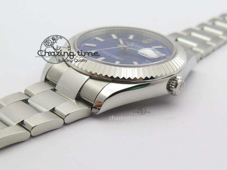 Datejust II 116334 SS 41mm Blue Dial Sticks Markers On SS Bracelet A Popular 3894
