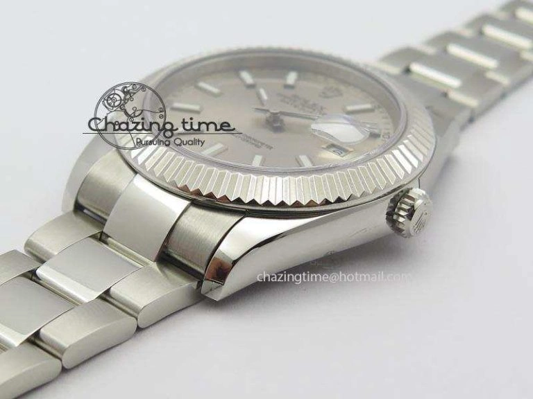Efficient Datejust II 116334 SS 41mm Sliver Gray Dial Sticks Markers On SS Bracelet A 3892