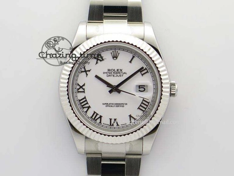 UrbanChic Datejust II 116334 SS 41mm White Roman Dial On SS Bracelet A 3862