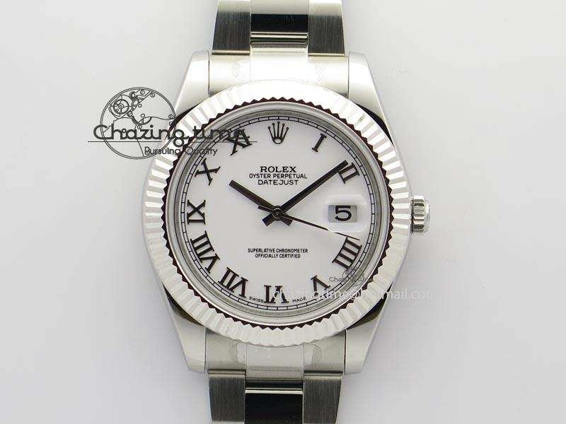 UrbanChic Datejust II 116334 SS 41mm White Roman Dial On SS Bracelet A 3862