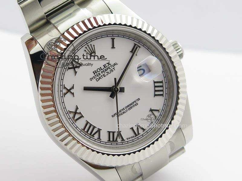 UrbanChic Datejust II 116334 SS 41mm White Roman Dial On SS Bracelet A 3862