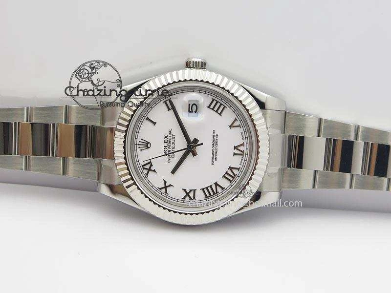 UrbanChic Datejust II 116334 SS 41mm White Roman Dial On SS Bracelet A 3862
