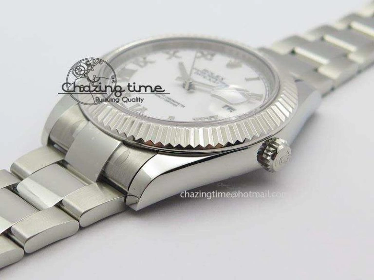 UrbanChic Datejust II 116334 SS 41mm White Roman Dial On SS Bracelet A 3862