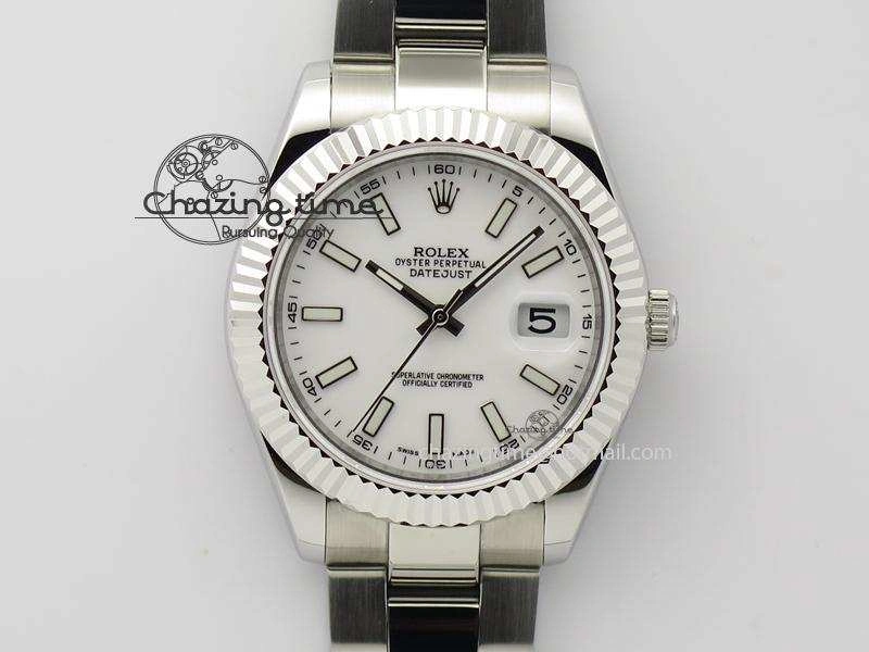 Datejust II White Dial On SS Bracelet 40MM A Affordable 3996